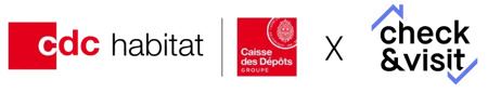 logos CDC Habitat, Caisse des dépôts et Check and Visit